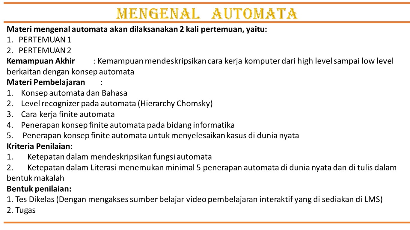 Mengenal automata