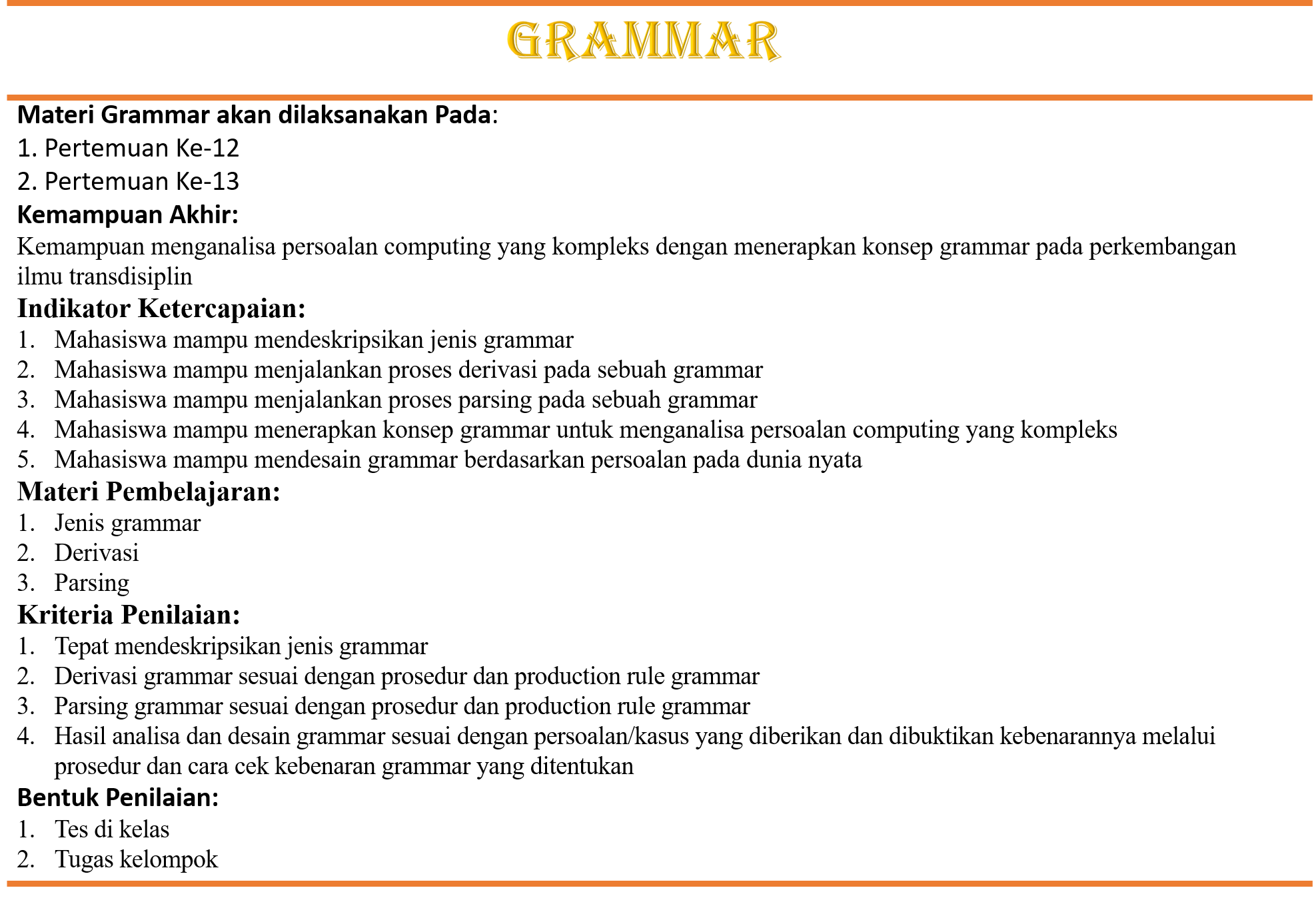 Grammar